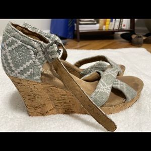 Toms hand stitched Wedges